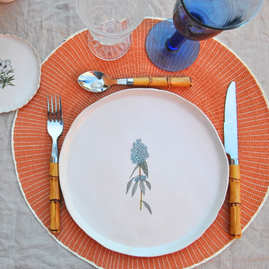 6 Platos Grandes Flores